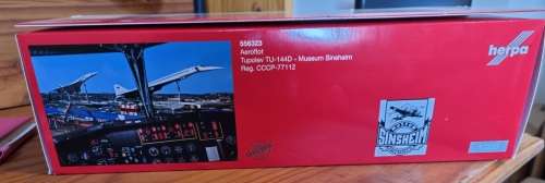 Herpa Wings 556323 1:200 Aeroflot Tupolev Tu-144d Reg Cccp-77112 Museum