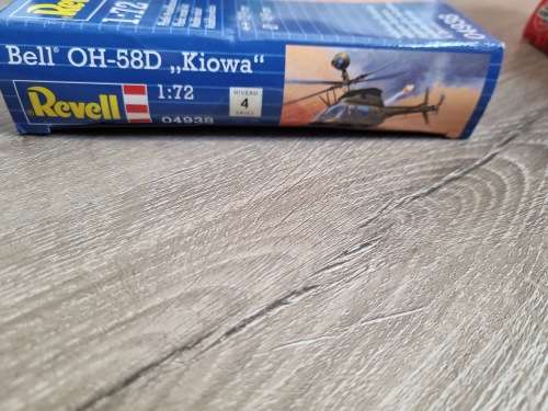 Revell 04938 Bell OH-58D Kiowa Model Kit, 1:72 Scale, 13.9 cm, Multi-Color