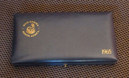 Republic of South Africa: Proof Set of 1965 - Original SA Mint Blue Box (First Issue of the Series)