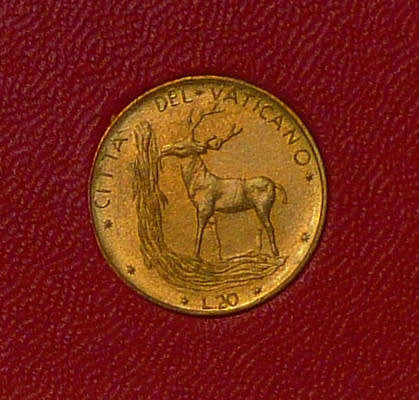 VATICAN Souvenir Citta` Del Vaticano Five (5) Coin Mint Set with SILVER Pope John Paul II Medal