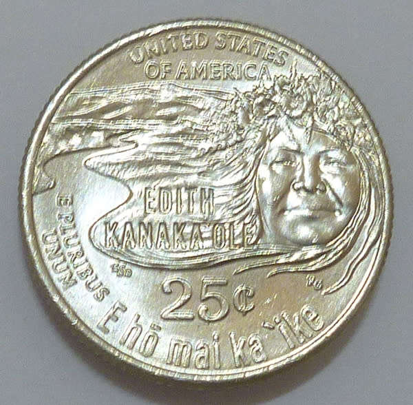 USA 25c Quarter Dollar 2023-P `Edith Kanaka Ole`