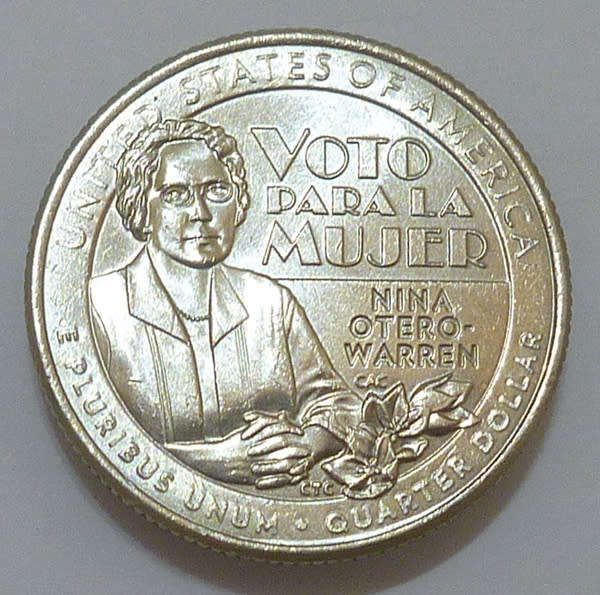 USA 25c Quarter Dollar 2022-P `Nina Otero-Warren`