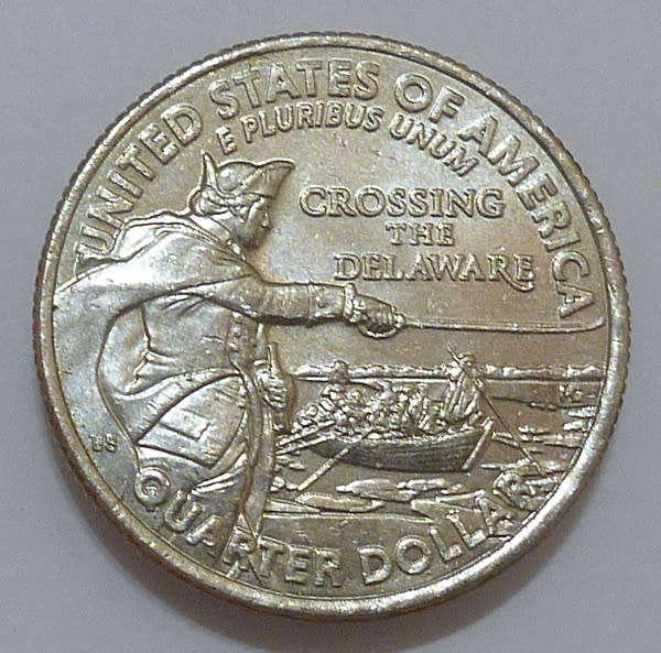 USA Quarter Dollar 2021-P `Crossing the Delaware`