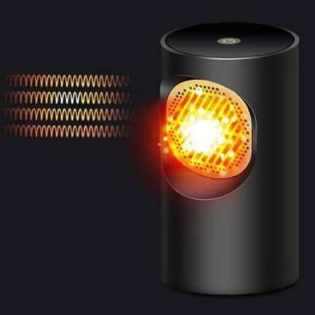 300W 220V Mini Portable Fast Heater Heated Electric Cooler Hot Fan Home Winter Wa... (COLOR1: BLACK)