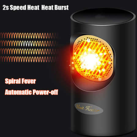 300W 220V Mini Portable Fast Heater Heated Electric Cooler Hot Fan Home Winter Wa... (COLOR1: BLACK)