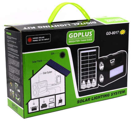 GDPLUS GD-8017 Plus Solar Lighting System