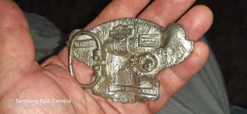 Heavy Harley Davidson belt buckle