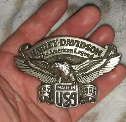 Heavy Harley Davidson belt buckle