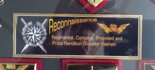 Beautiful dedication display in Honour of Recce