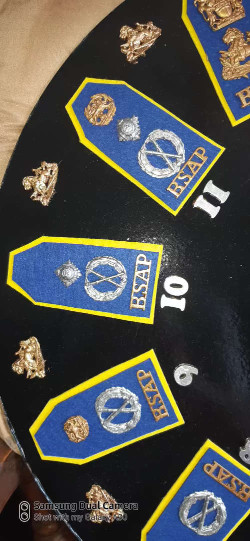 VERY HOT. B.S.A.Police wall clock I of a 1 Handcrafted.