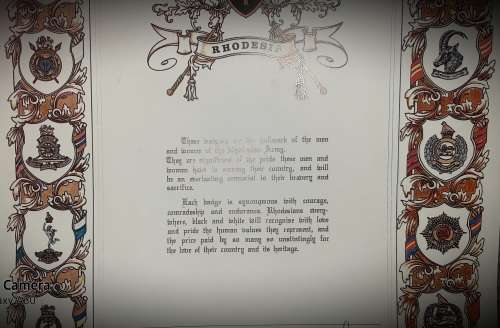 WOW. Rare ... Honourarium to the Rhodesian Forces. Ian Douglas Smith PM.