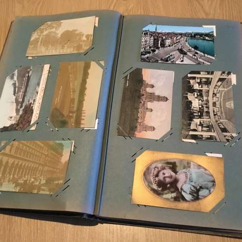 Postcard Album with 121 Cards GB Italy Canada New Zealand USA