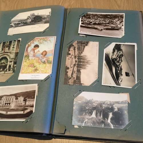 Postcard Album with 121 Cards GB Italy Canada New Zealand USA