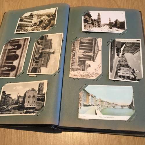 Postcard Album with 121 Cards GB Italy Canada New Zealand USA