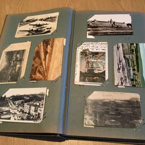 Postcard Album with 121 Cards GB Italy Canada New Zealand USA
