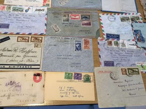 Postal History Cover LOT 31 Items Argentina Indochina USA GB Cabo Verde Denmark Malaya Singapore