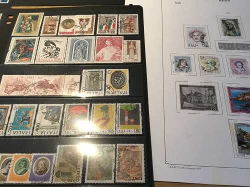 Italy 1970s Used Hinged & Some MH Catalogue Approximately R1170 Stock Pages NOT Included