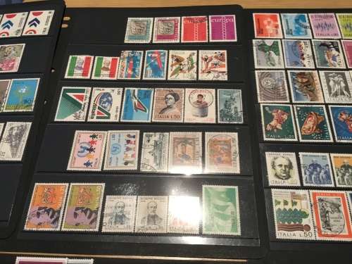 Italy 1970s Used Hinged & Some MH Catalogue Approximately R1170 Stock Pages NOT Included