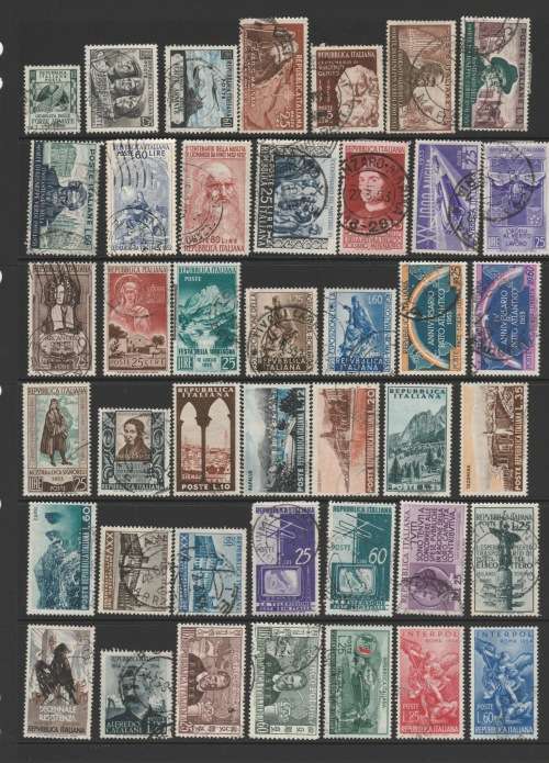 Italy 1950s selection No Duplication LOT Used