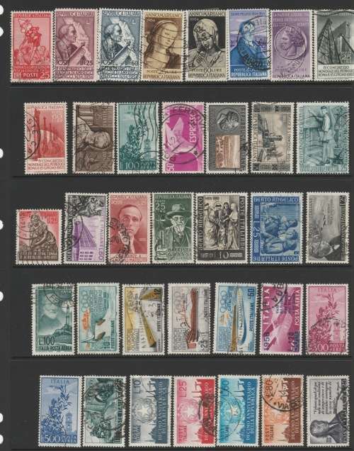 Italy 1950s selection No Duplication LOT Used