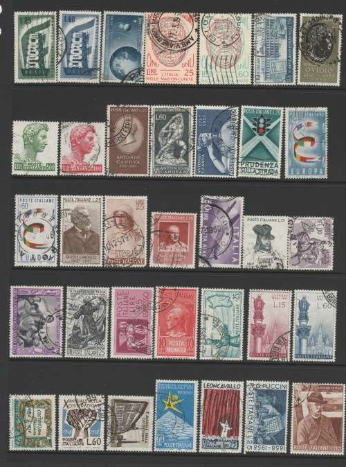 Italy 1950s selection No Duplication LOT Used
