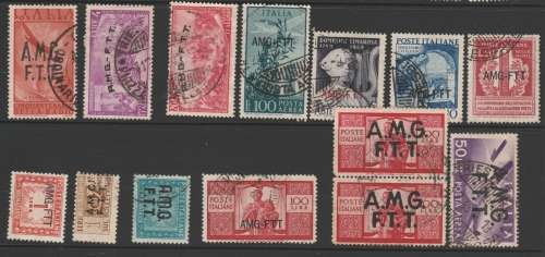 Italy Trieste AMG VG & AMG FTT Used Overprint LOT Used