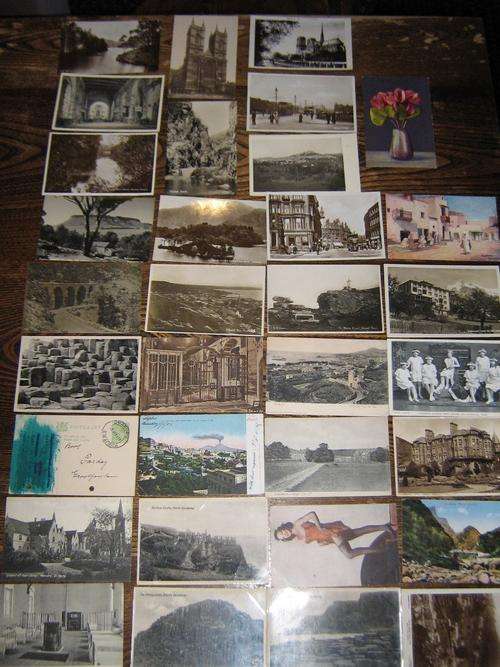 LOT 33 Post Cards OLD Real Photo Europe and South Africa Interesting!