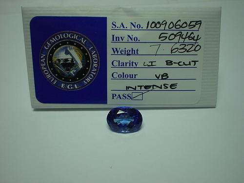 7.63ct Tanzanite EGL CERTIFIED!!!