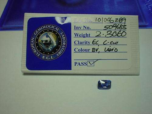 2.30ct TANZANITE, EGL CERTIFIED, EC, VB, VIVID!!!!