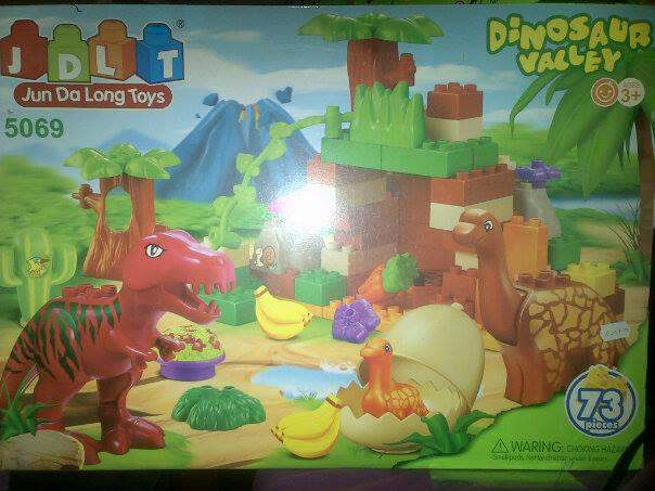 NEW DINOSAUR VALLEY BUILDING BLOCKS 73 PC