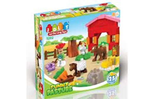 NEW FUNNY PASTURE BUILDING BLOCKS 25 PC