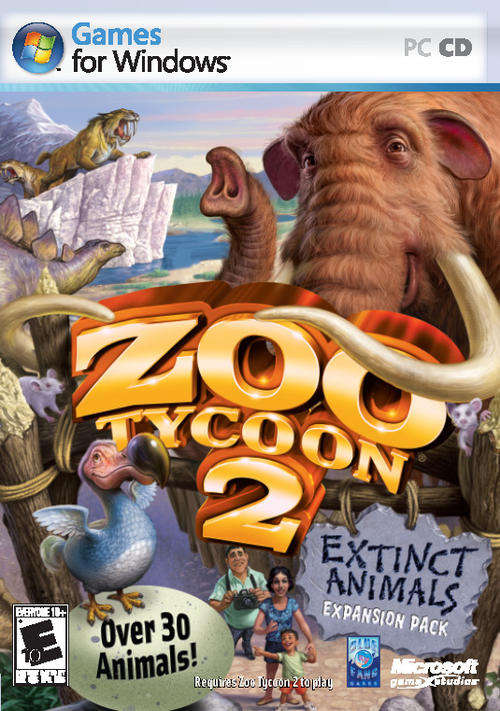 PC  ZOO TYCOON 2 extinct animals expansion pack