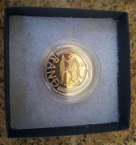 2012 OOM PAUL R5 COIN IN SA MINT BOX