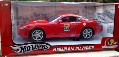 FERRARI 575 GTZ ZAGATO - HOTWHEELS - 1:18