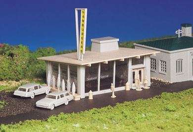 Bachmann Drive-In Burger Stand (HO Scale) Kit NEW BOXED (Special Offer)