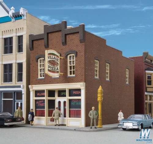 Walthers Cornerstone Village Pizza - KIT (NEW)