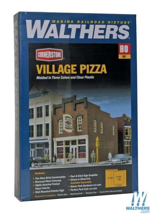Walthers Cornerstone Village Pizza - KIT (NEW)
