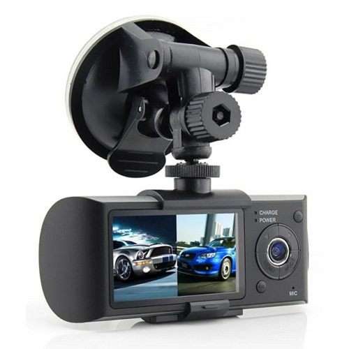 Car Dash Camera DVR R300  (GPS logger, Dual camera)