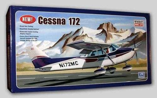 Minicraft Models 1/48 Scale Cessna 172 (Fixed Gear) Plastic Model Kit