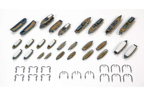 Tamiya Item #78026 | Japanese Navy Utility Boat Set - 1/350 WWII