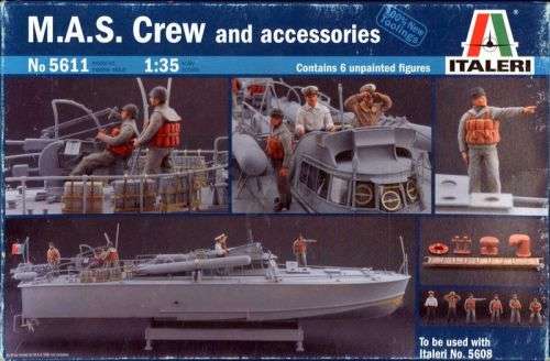 Italeri 1/35 M.A.S. Crew & accessories