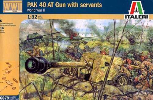 Italeri 1/32 WWII German PaK 40 AT Gun w/ Servants