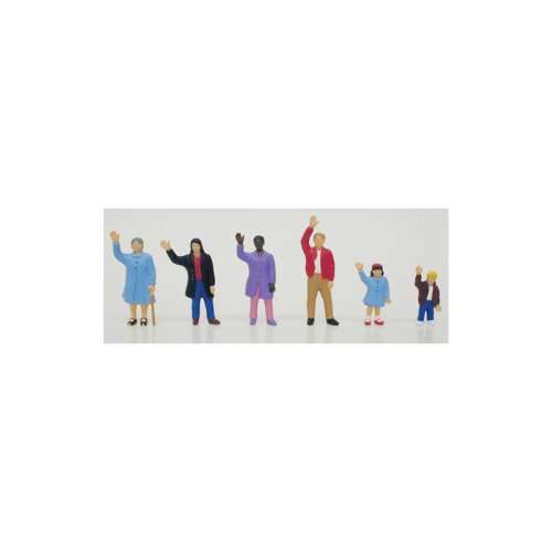 People Waving Set of 6.