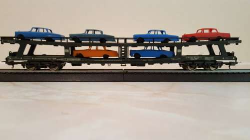 Lima - Double Deck Car Carrier c/with cars. (Not Boxed)