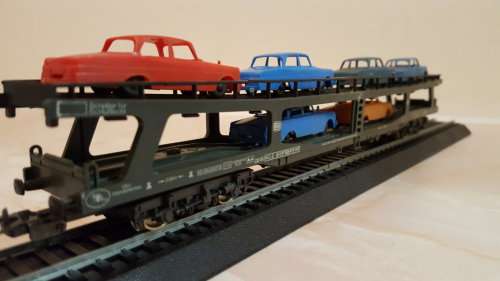 Lima - Double Deck Car Carrier c/with cars. (Not Boxed)