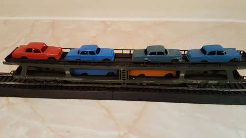 Lima - Double Deck Car Carrier c/with cars. (Not Boxed)