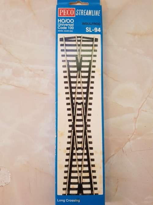Peco SL-94 - Streamline Code 100 Long Crossing 12 Degree Insulfrog