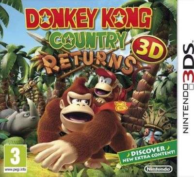 DONKEY KONG COUNTRY COUNTRY RETURN 3D GAME FOR NINTENDO 3DS