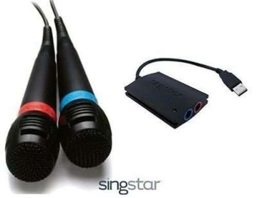 ORIGINAL SINGSTAR WIRED USB MICROPHONES FOR PS2 / PS3