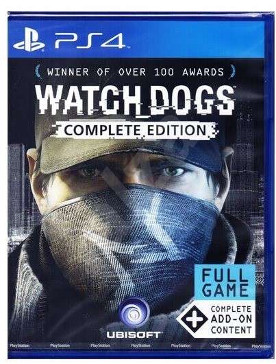 WATCH DOGS COMPLETE EDITION GAME FOR PS4